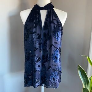 Elie Tahari Dark Blue Halter